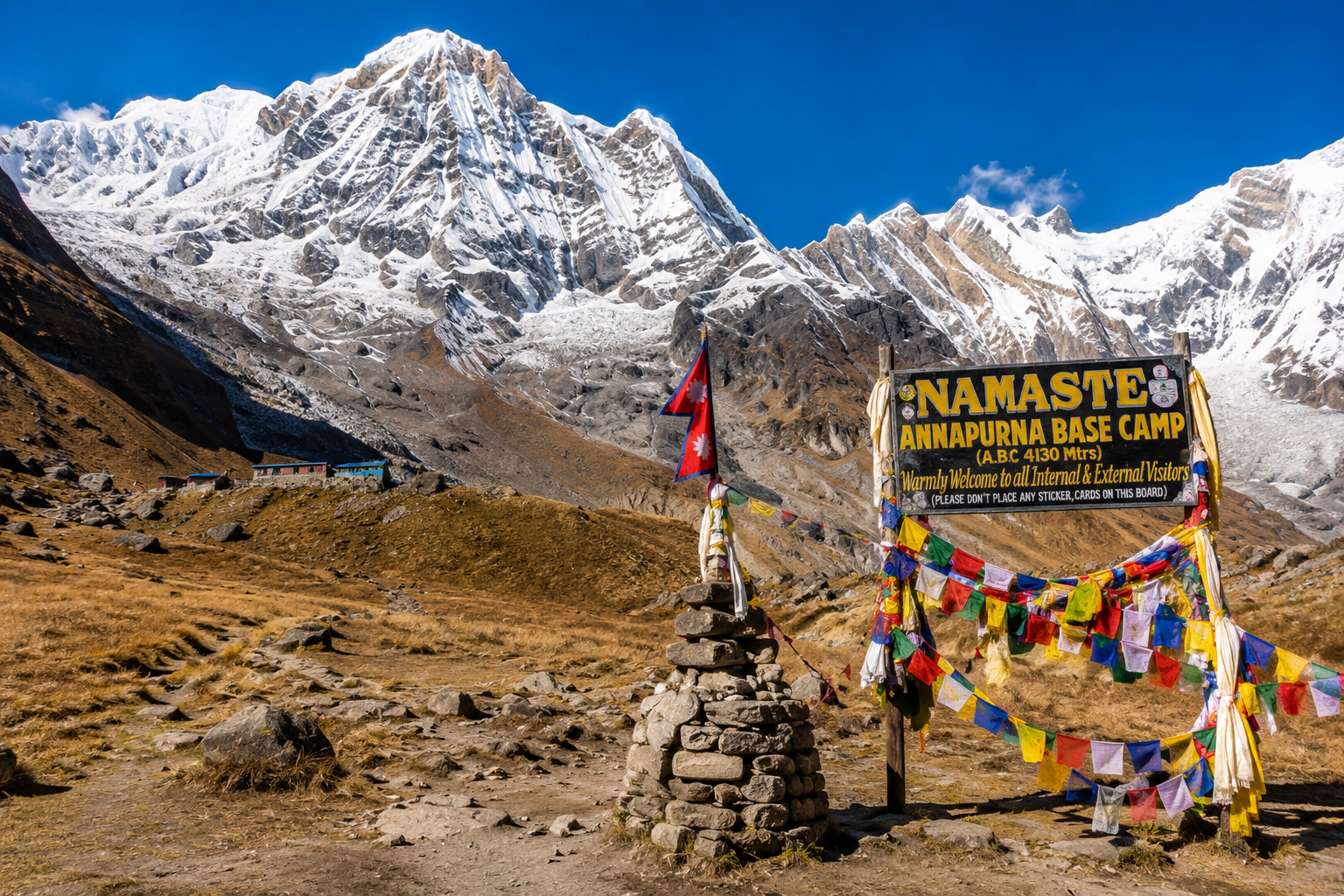 Annapurna base camp in Nepal